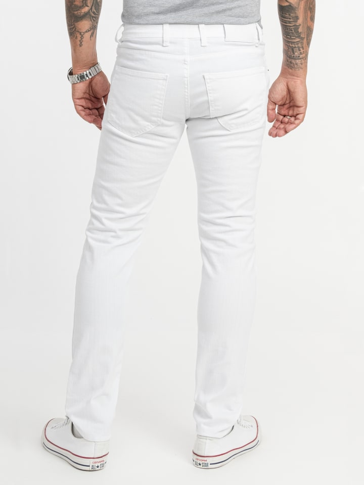 Rock Creek Jeans Slim Fit in Weiß günstig kaufen