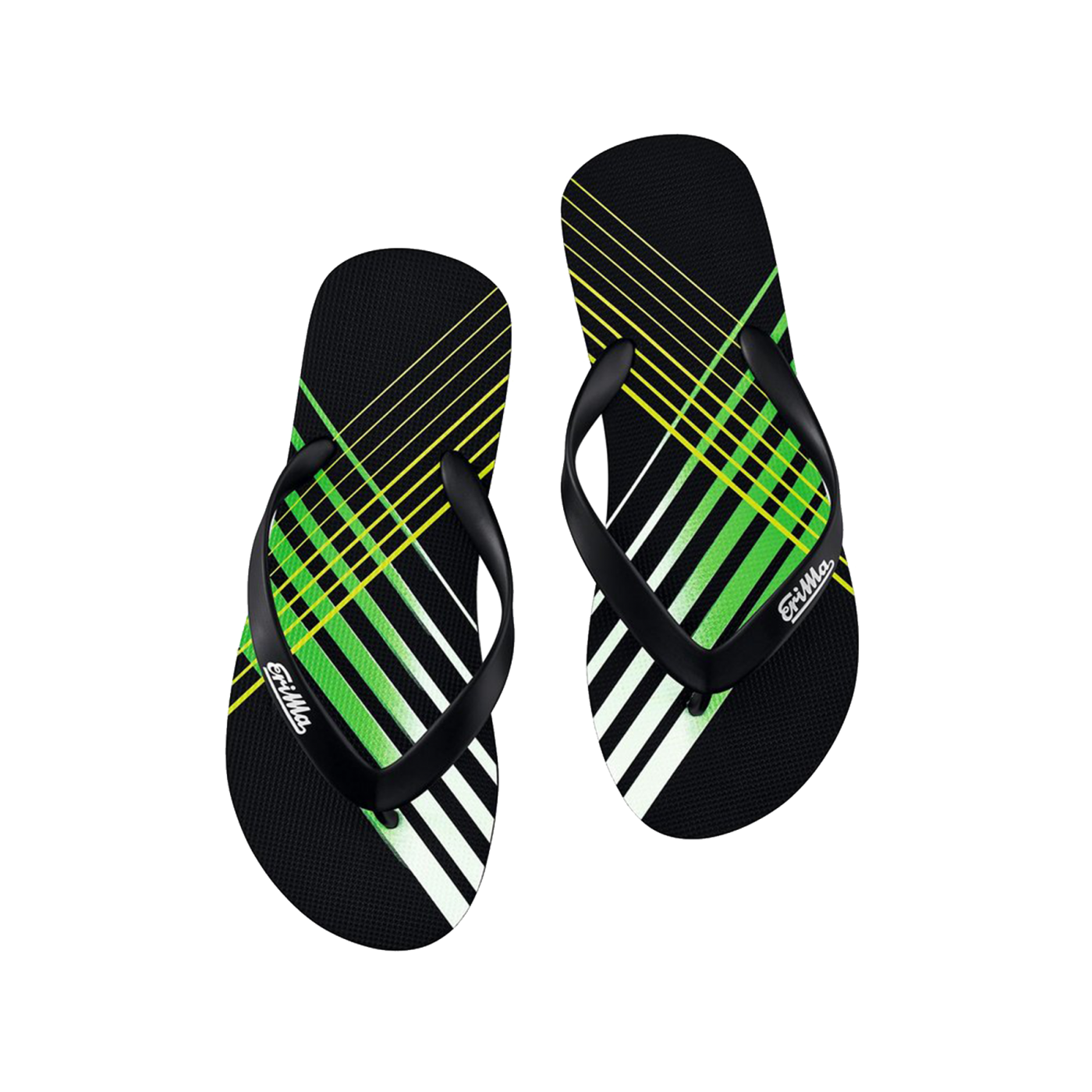 Erima Beach-Slipper Schwarz Grün