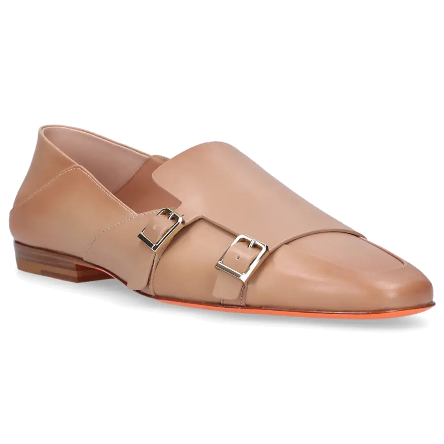 Santoni - Monk Schuhe 59890 Kalbsleder - beige