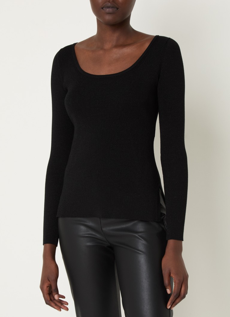 Τοπ MaxMara Ondina ribgebreide με lurex