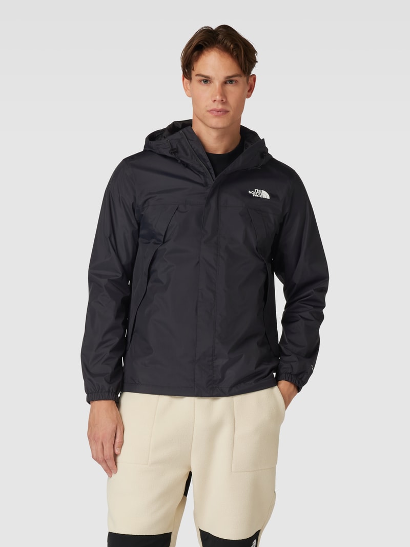 Funktionsjacke mit Logo-Print Modell 'ANTORA' in schwarz