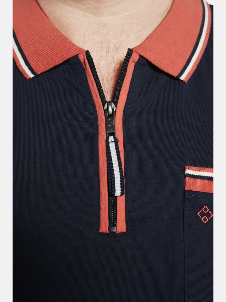 Charles Colby Doppelpack Poloshirt EARL LENN in rot dunkelblau günstig kaufen