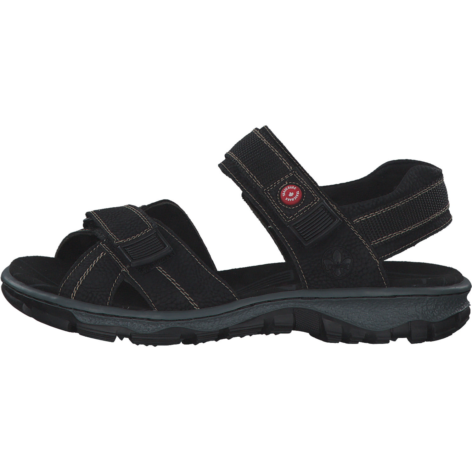 Rieker 68851, Sandalen, Damen, schwarz