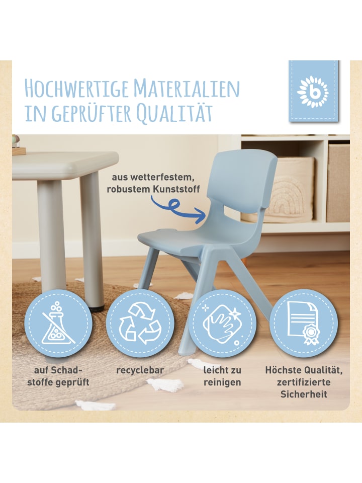 Bieco Spielwaren Kinderstuhl bis 80 kg belastbar in Blau günstig kaufen onesize