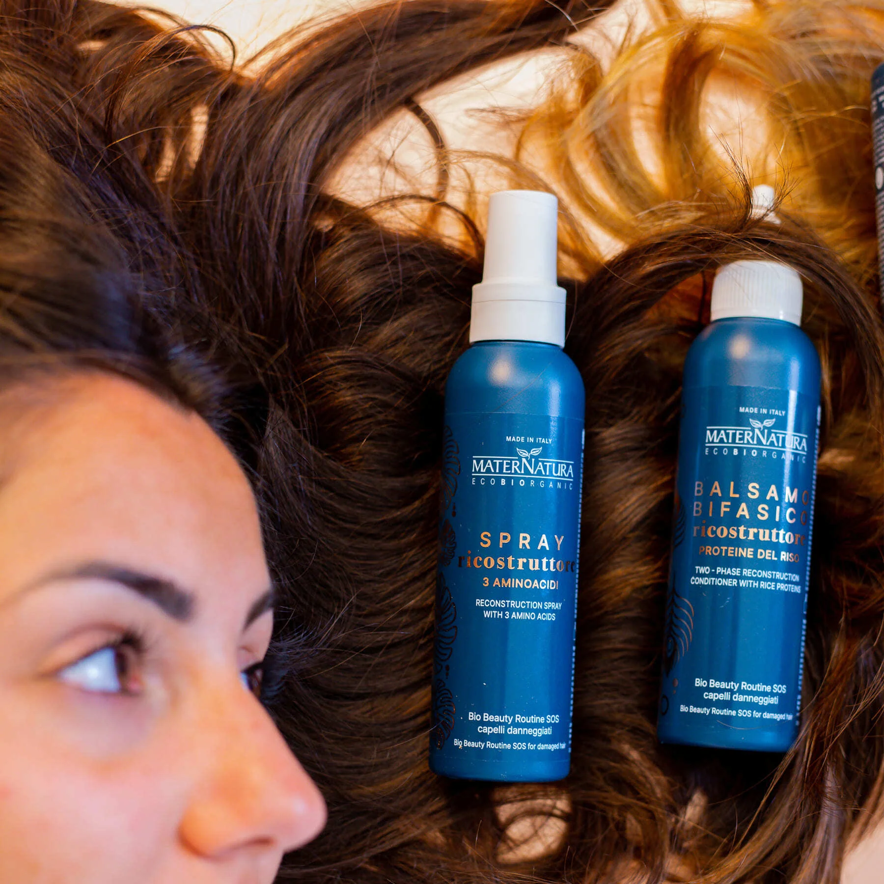 Spray de peinado y acabado para cabello dañado - Spray protector del calor, reestructurante y reconstructivo