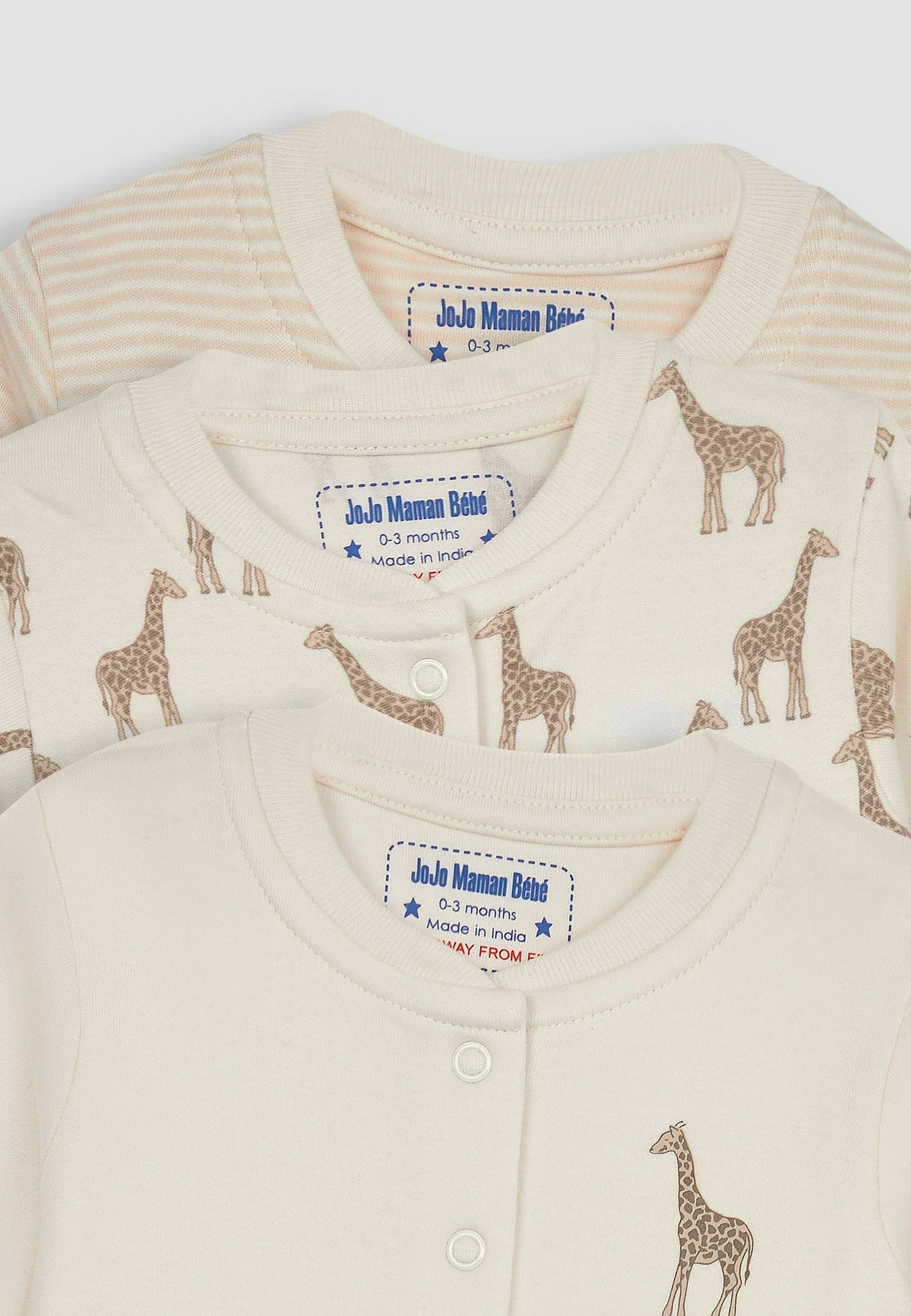 JoJo Maman Bébé 3-PACK REGULAR FIT - Mono