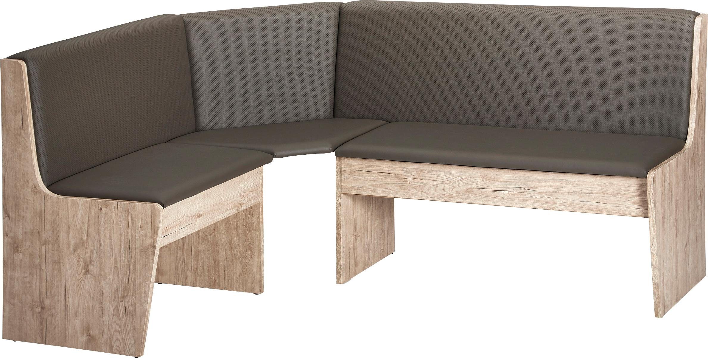 SCHÖSSWENDER Eckbankgruppe Sylt, (Set, 4-tlg), Eckbank ist umstellbar, Eckbank mit Truhe