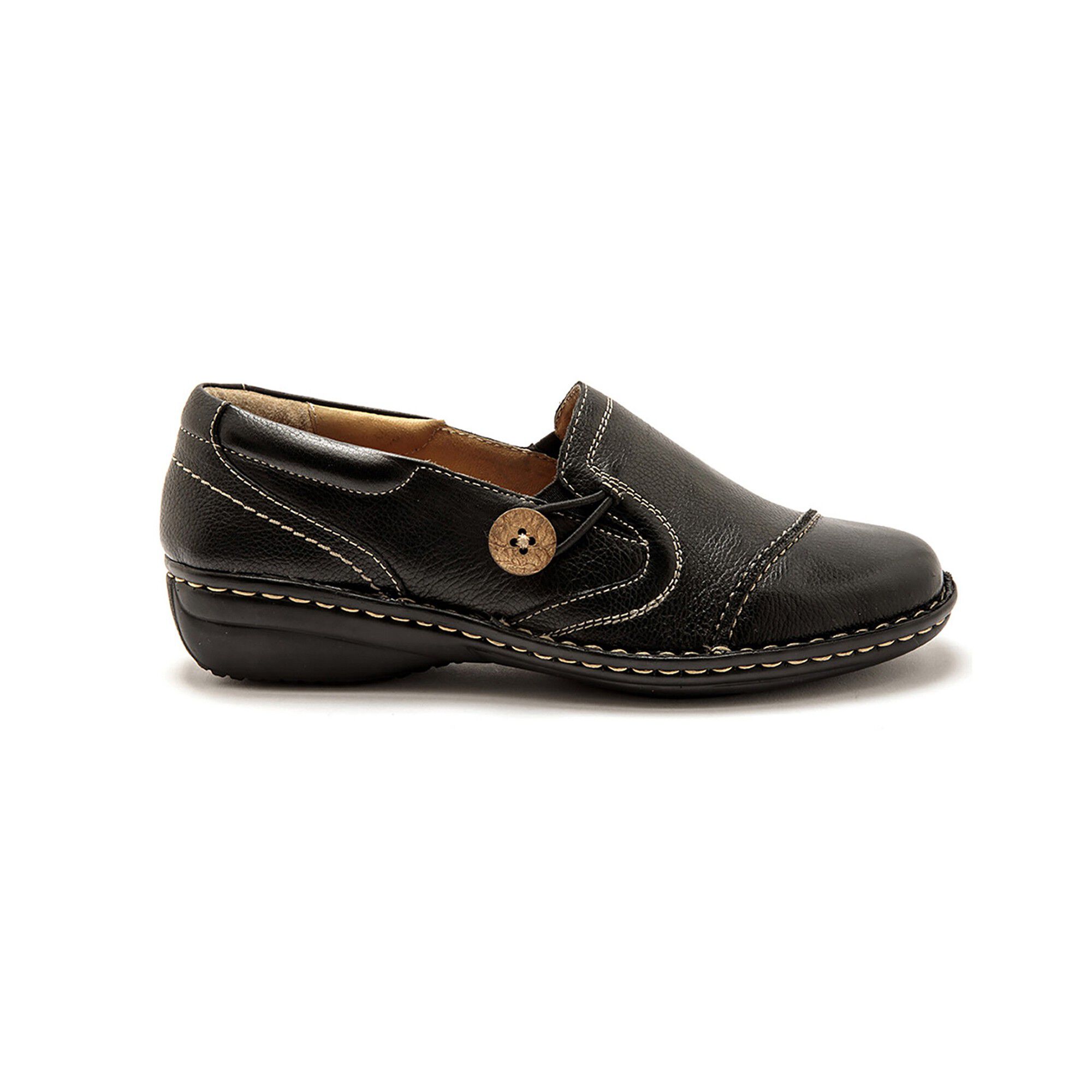 Sans-gêne élastiqués cuir noir