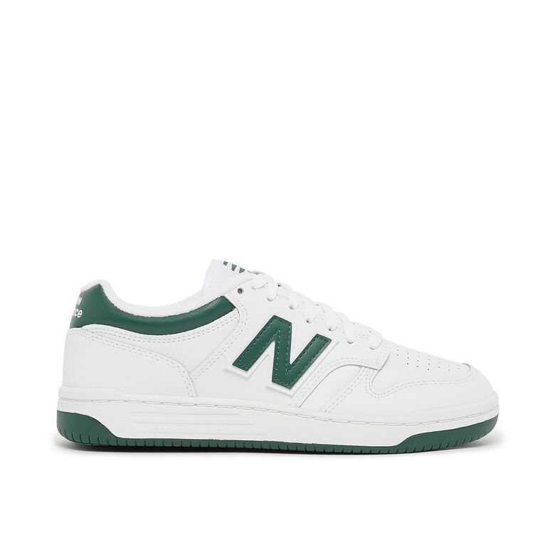 New Balance Wmns BB480LNG White/nightwatch green/light aluminum