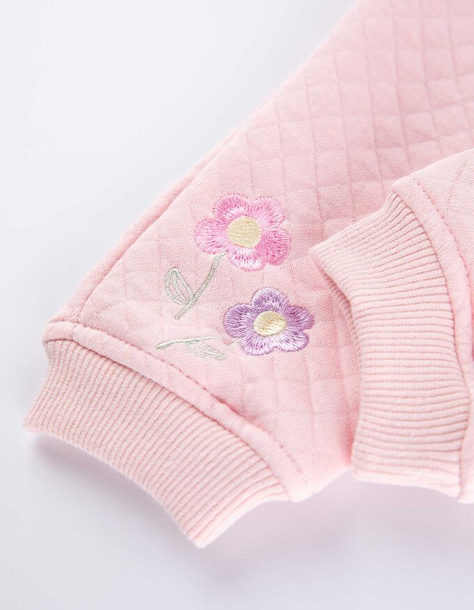 Set aus Sweatshirt und Hose - Stickereien
