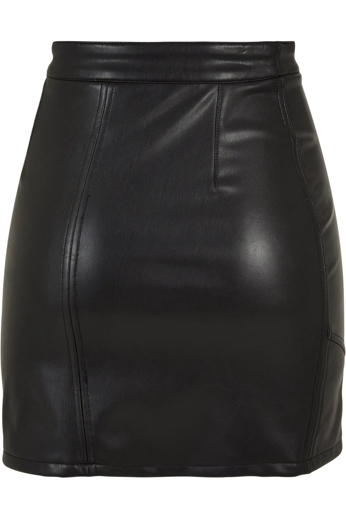 Urban Classics  Damen Ladies Synthetic Leather Biker Skirt
