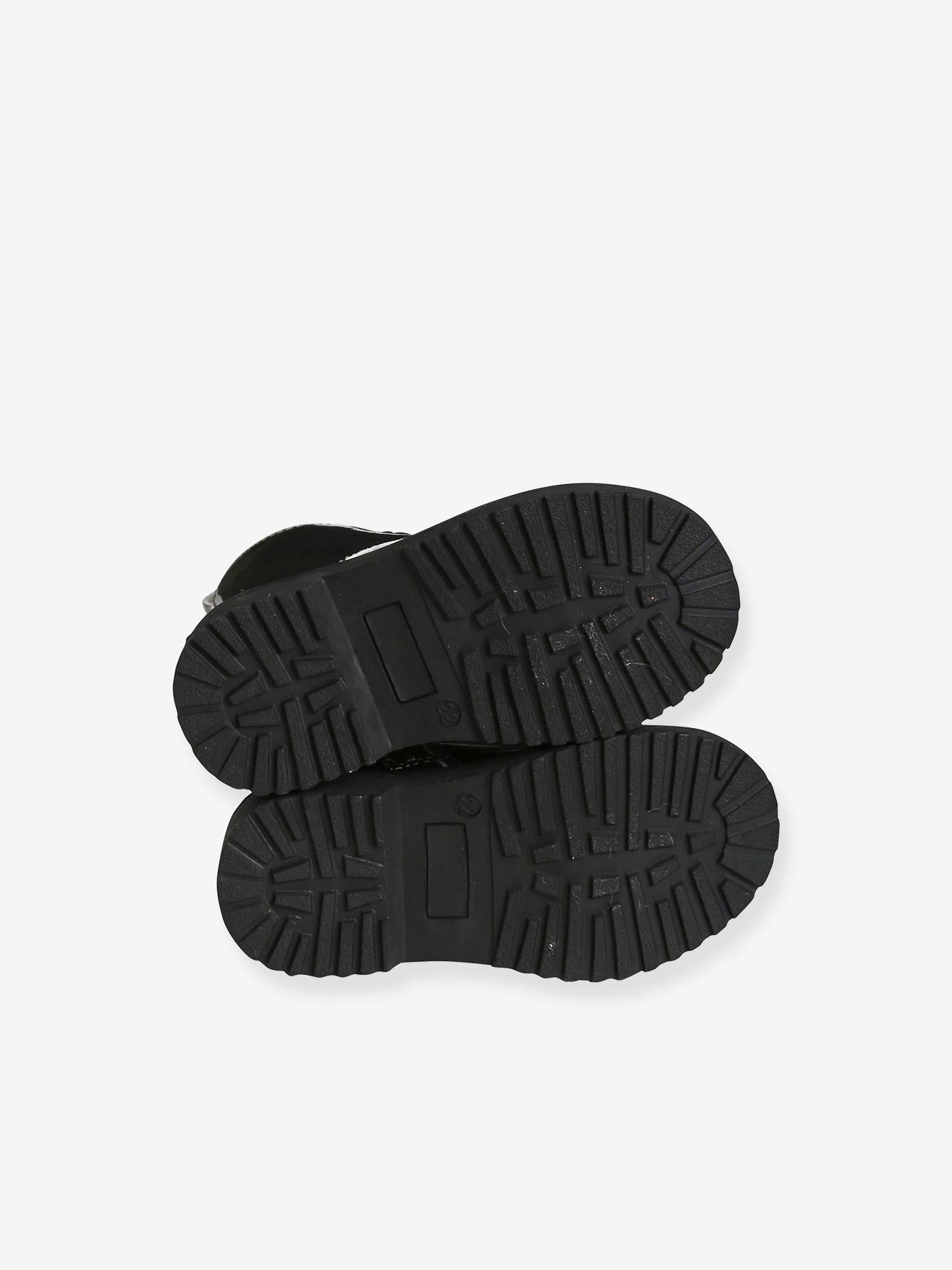 Bottines imprimées bébé fille lacées et zippées argent aop fleurs