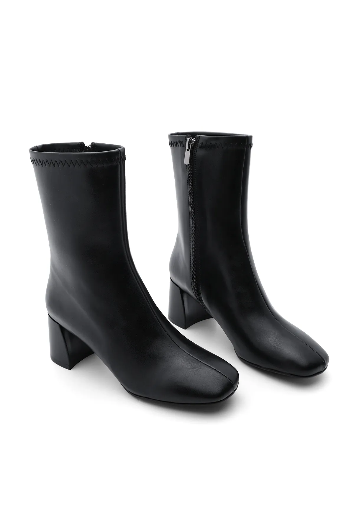 Marjin  Stiefelette - Schwarz - Blockabsatz