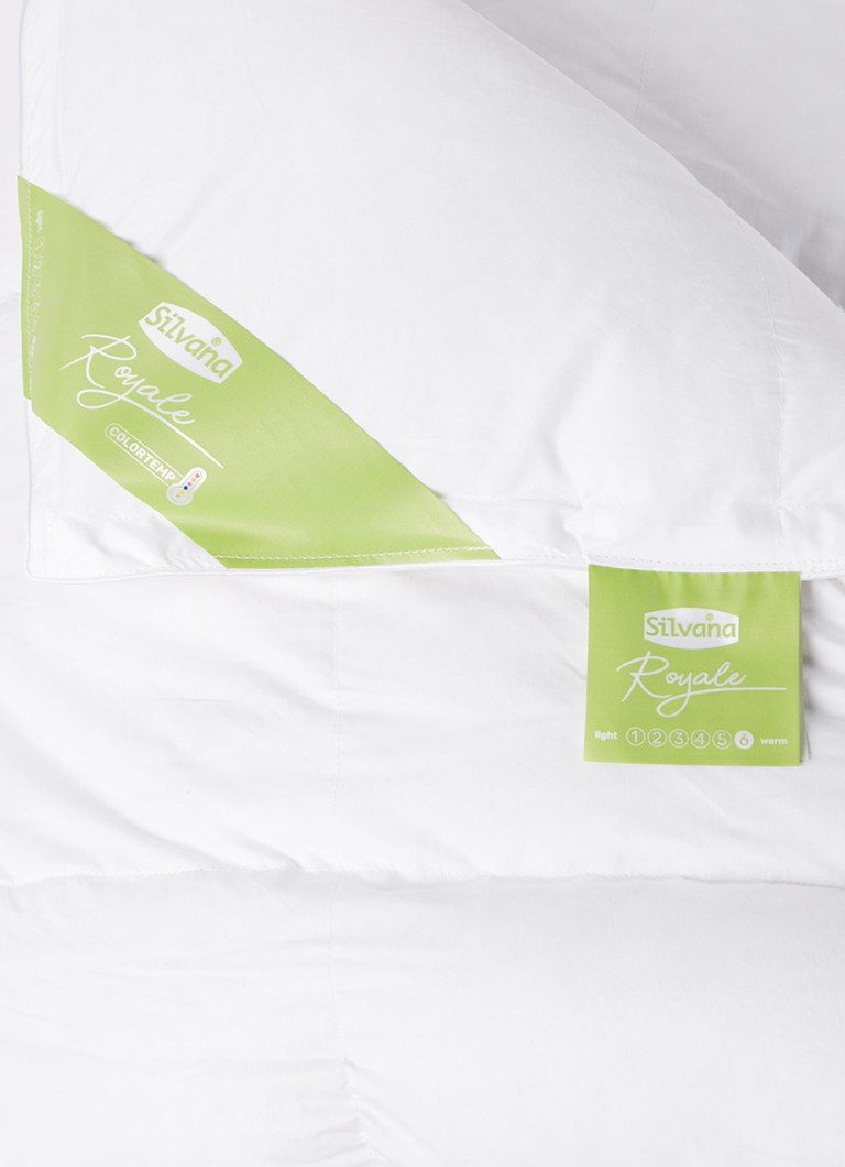Silvana Royale Green 6 Extra Warm solo duvet in cotton satin with down filling