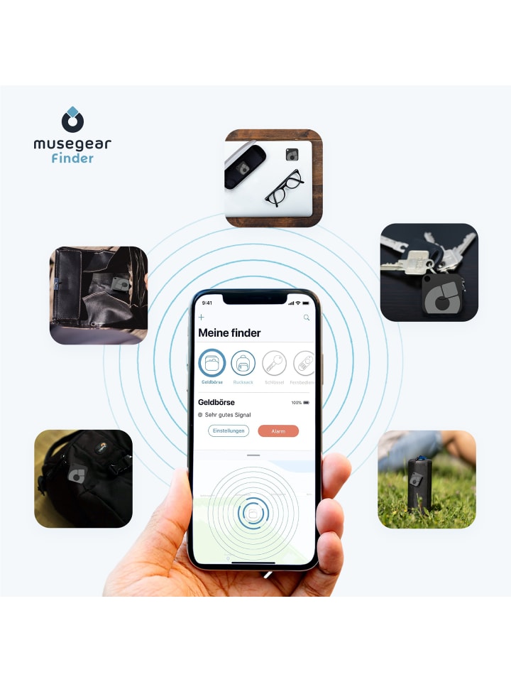 musegear Aufladbarer Bluetooth-Schlüsselfinder 