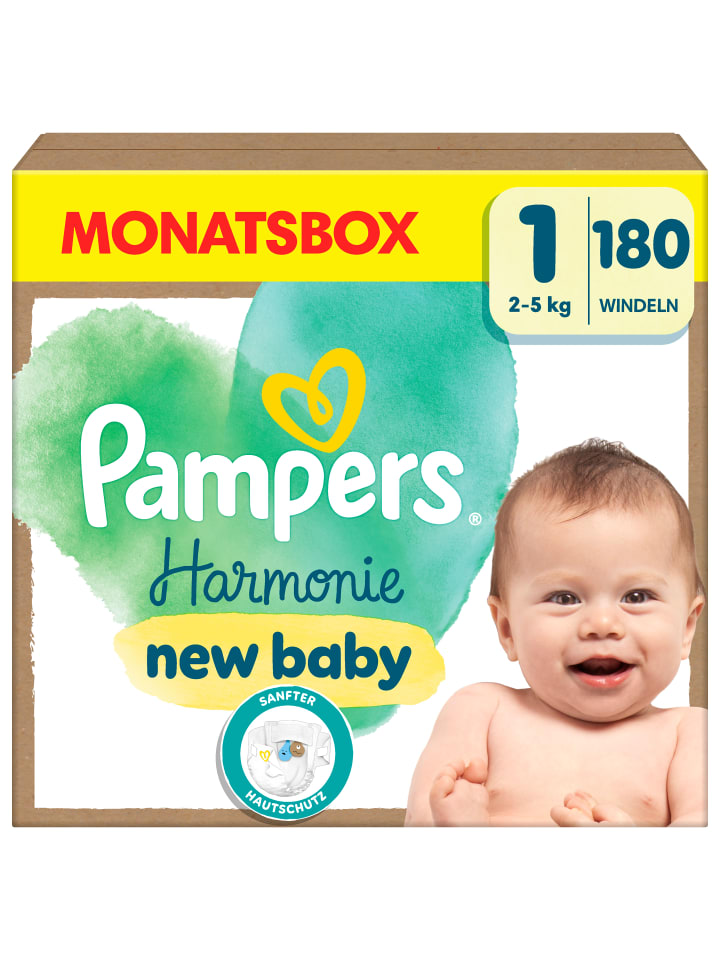Pampers Pampers Harmonie Windeln Größe 1, 180 Windeln, 2kg-5kg günstig kaufen 1