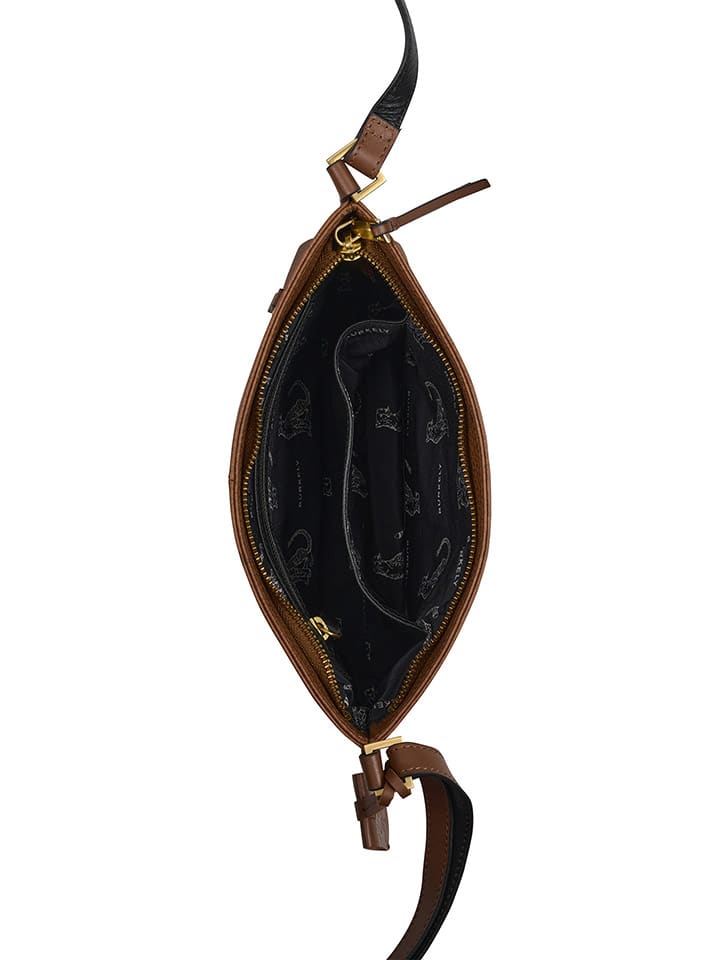 Burkely Leder-Umhängetasche in Hellbraun - (B)33 x (H)29 x (T)6 cm günstig kaufen onesize