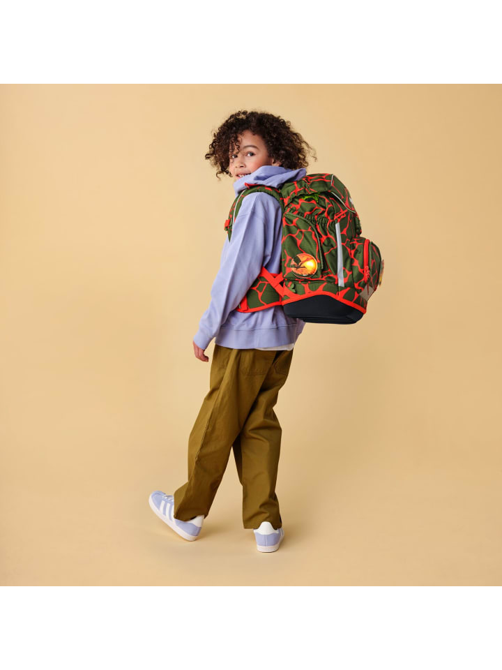 Ergobag Grundschulranzen-Set PACK FeuerspeiBär 7-teilig in Rot/Grün günstig kaufen onesize