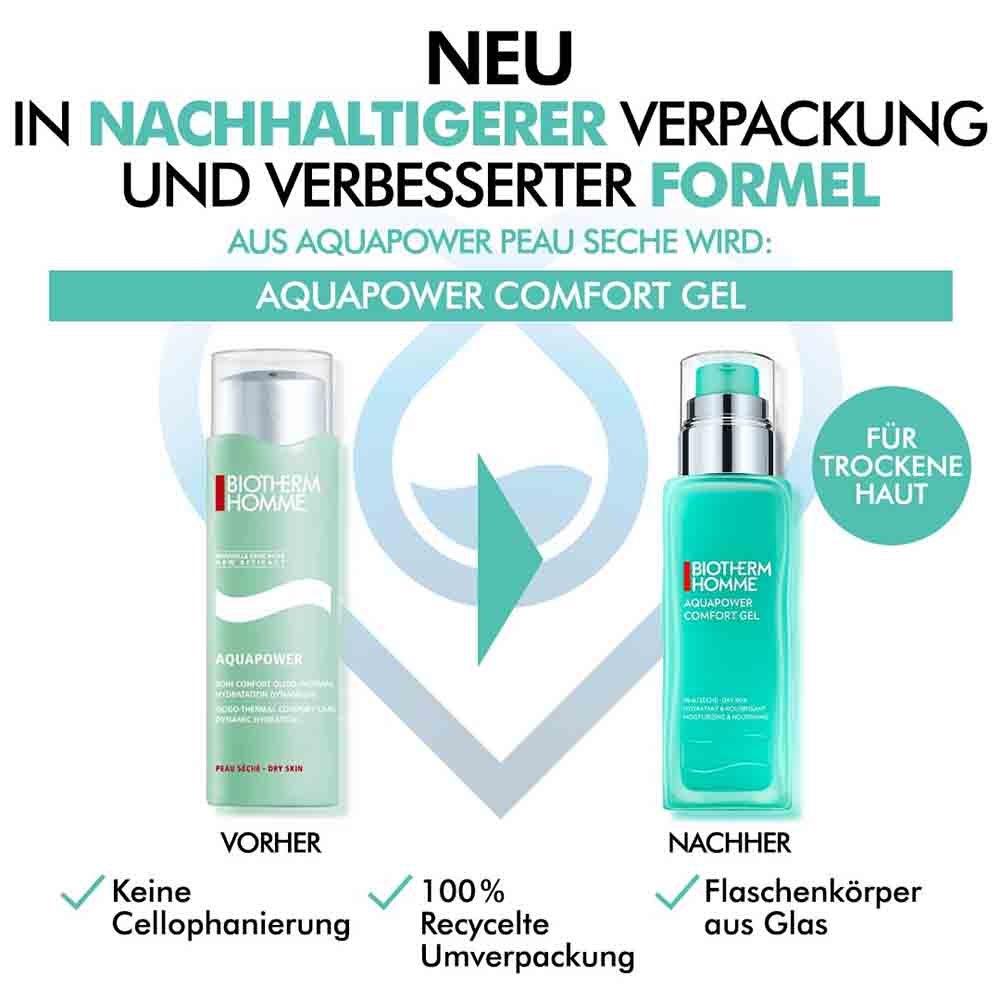 Biotherm Homme Aquapower Comfort Gel - Feuchtigkeitspflege für trockene Haut