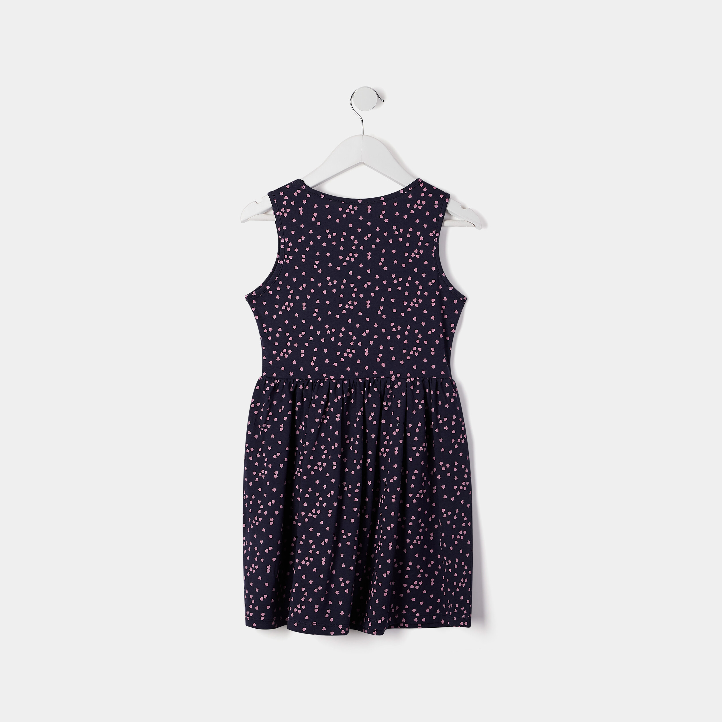 Robe évasée sans manches bleu marine fille | La Halle