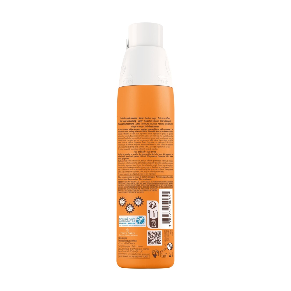 Avène SOLAIRE SPRAY 50+ 200ML Spray solaire