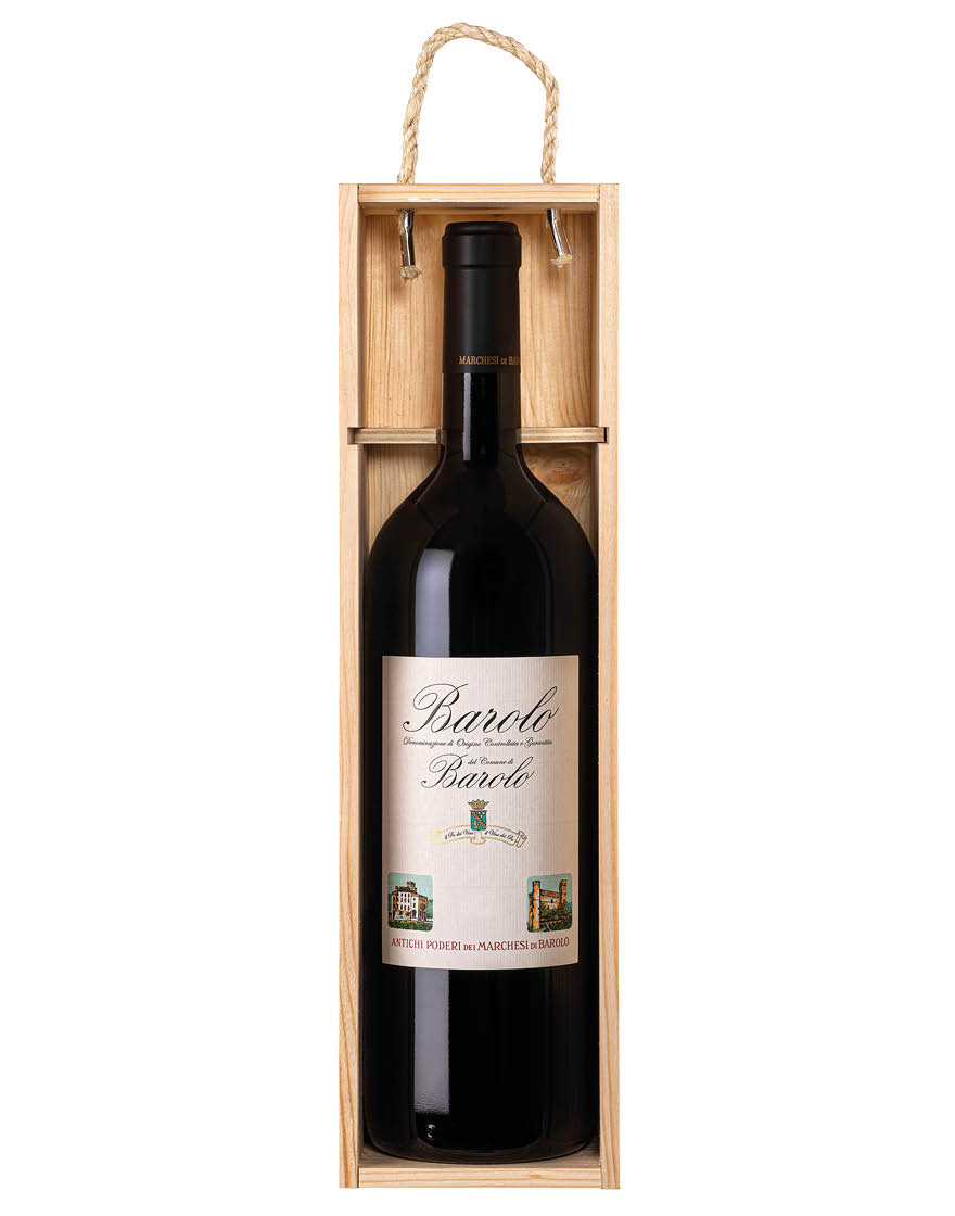 Barolo DOCG del Comune di Barolo 2018 Marchesi di Barolo Magnum 1,5 ℓ, Caisse bois