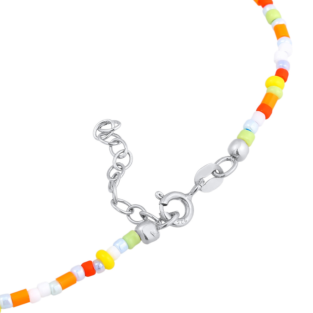 Elli Elli Bracelet de Cheville Femmes Bracelet de cheville Peace Symbole Perles de ver Bijoux