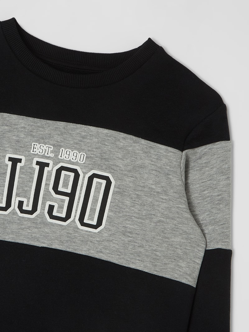 Sweatshirt mit Logo Modell 'Cemb' in schwarz