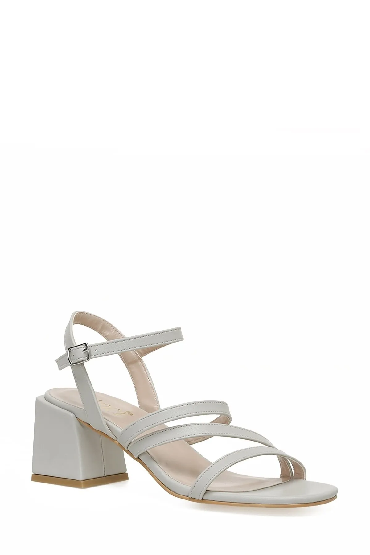 İnci  Leila 3fx Graue Damen-Sandalen mit Absatz