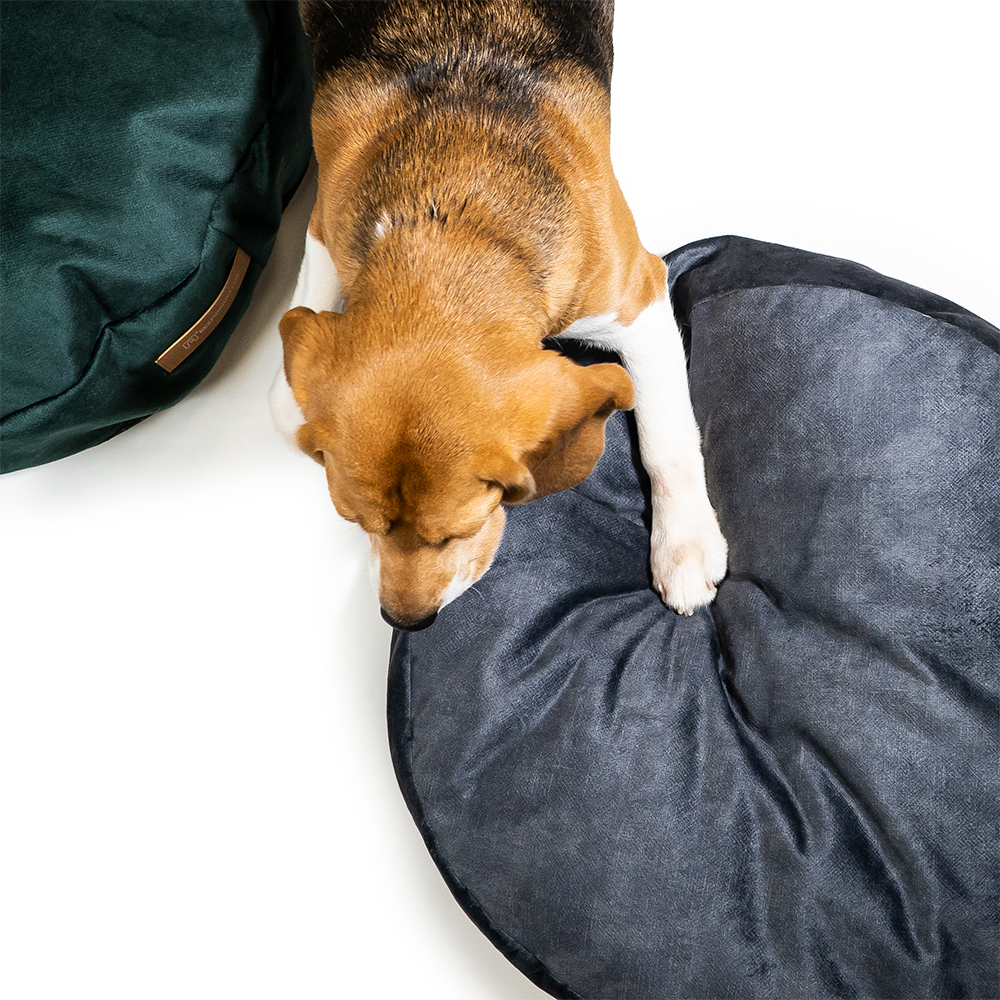 Rexproduct Hundebetten Rexproduct Coco bequemes Kissen dunkelgrau S