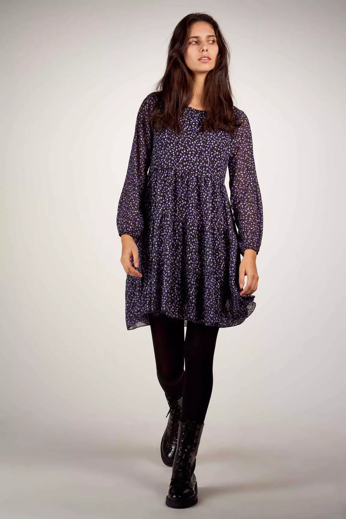 Hailys Robes Mi Longues Femme couleur violet