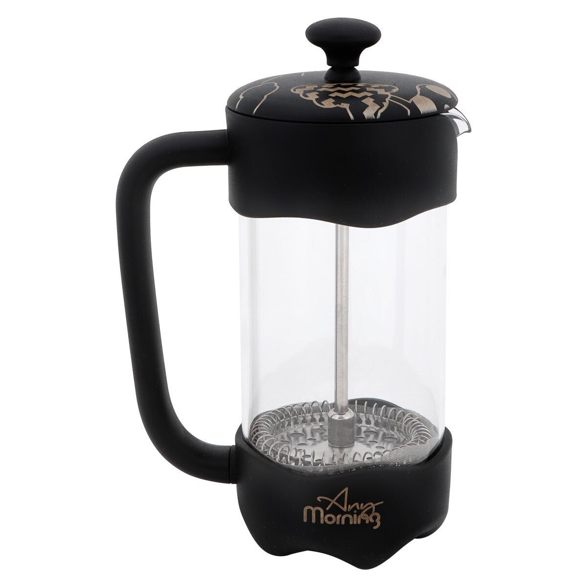 ANY MORNING French Press Kanne Any Morning FY92 French Press Kaffeebereiter, 350 Ml, Schwarz