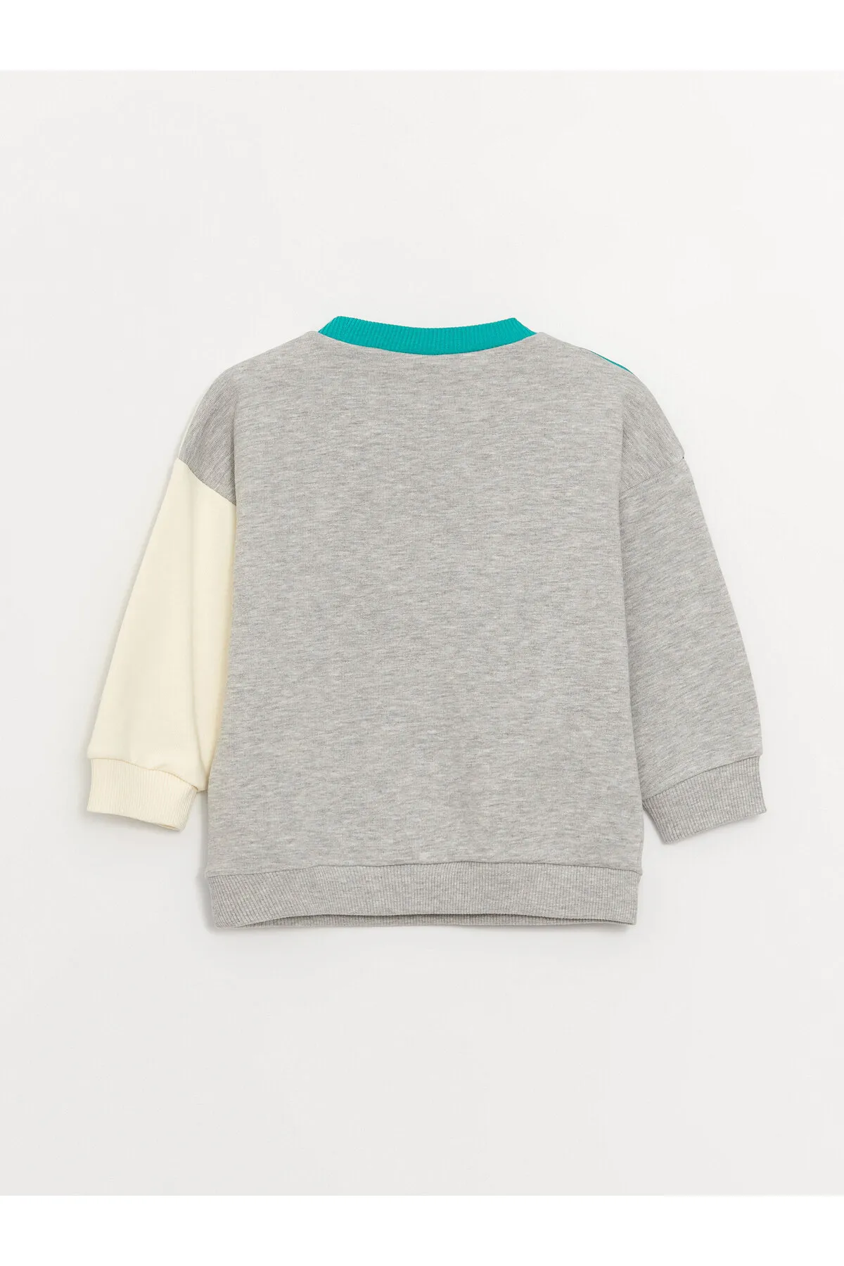 LC Waikiki  2er-Set aus Sweatshirt und Jogginghose für Babys mit Rundhalsausschnitt, langen Ärmeln und Farbblockdesign