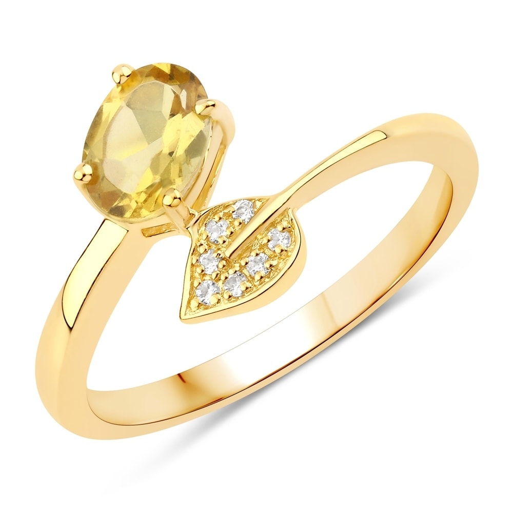 Rafaela Donata Bague Argent sterling Béryl en Or jaune Bague