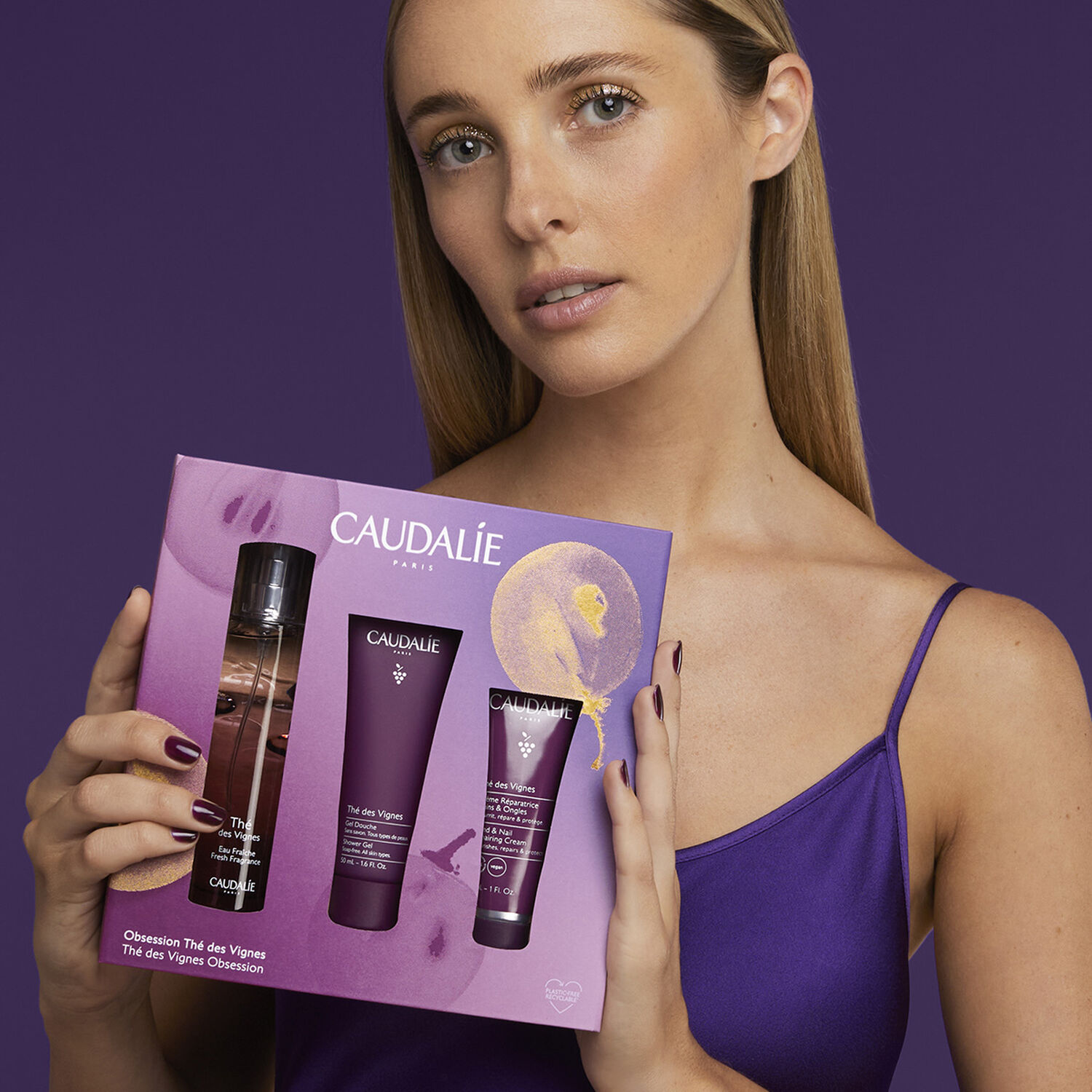 Caudalie Thé des Vignes Coffret Obsession Eau Fraîche 50 ml + 2 Produits