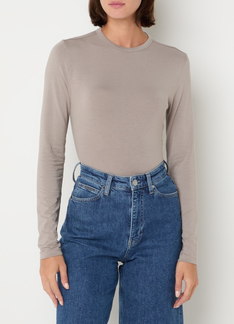 Maglia a maniche lunghe elasticizzata Calvin Klein