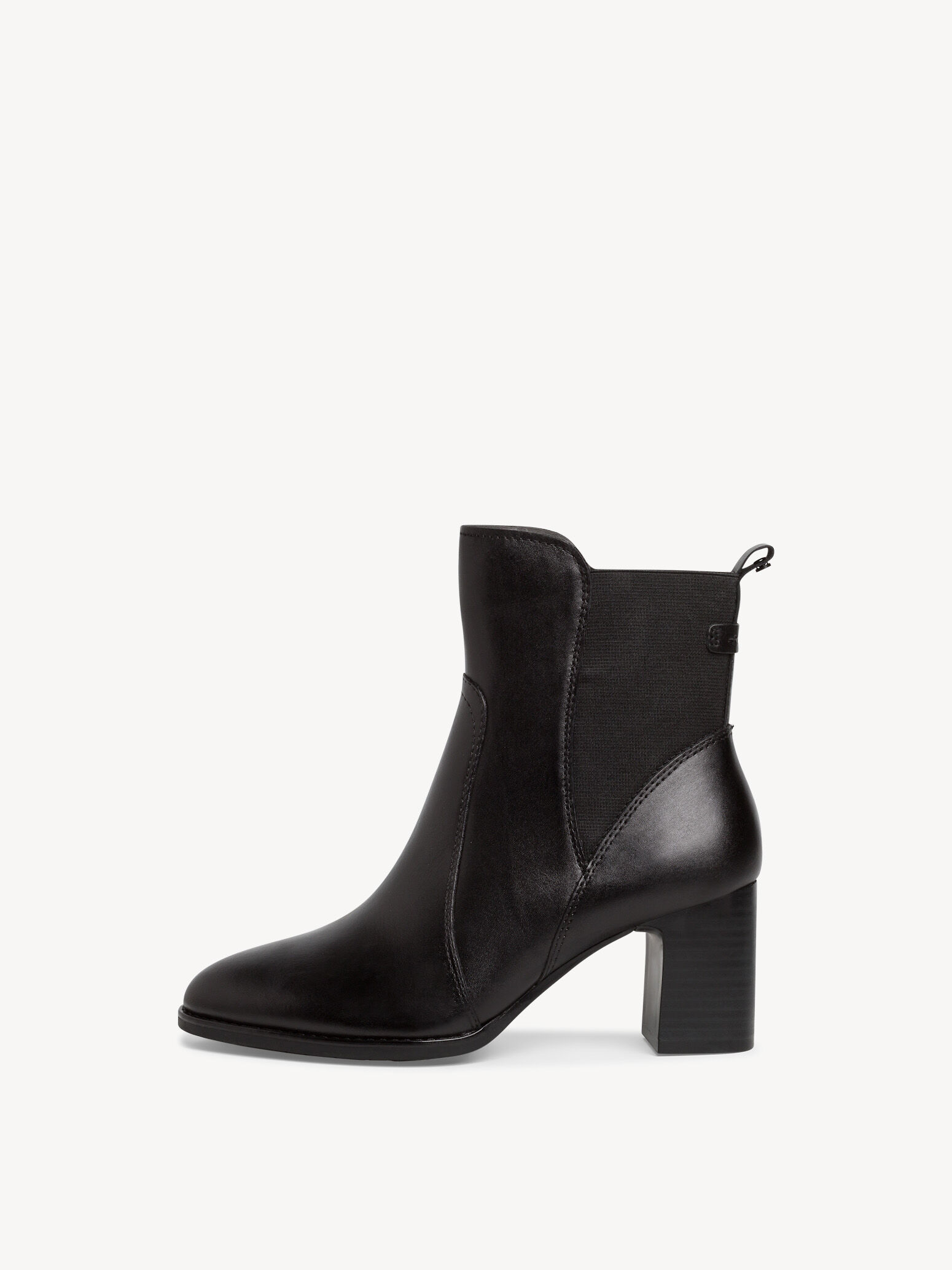 Bottine Chelsea en cuir - noir