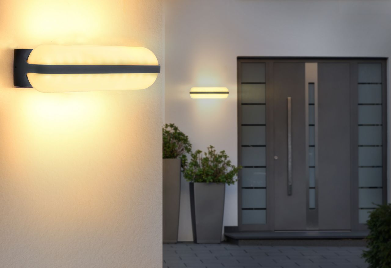 Globo Lighting - HONNA - Außenleuchte Aluminium Druckguss anthrazit, LED