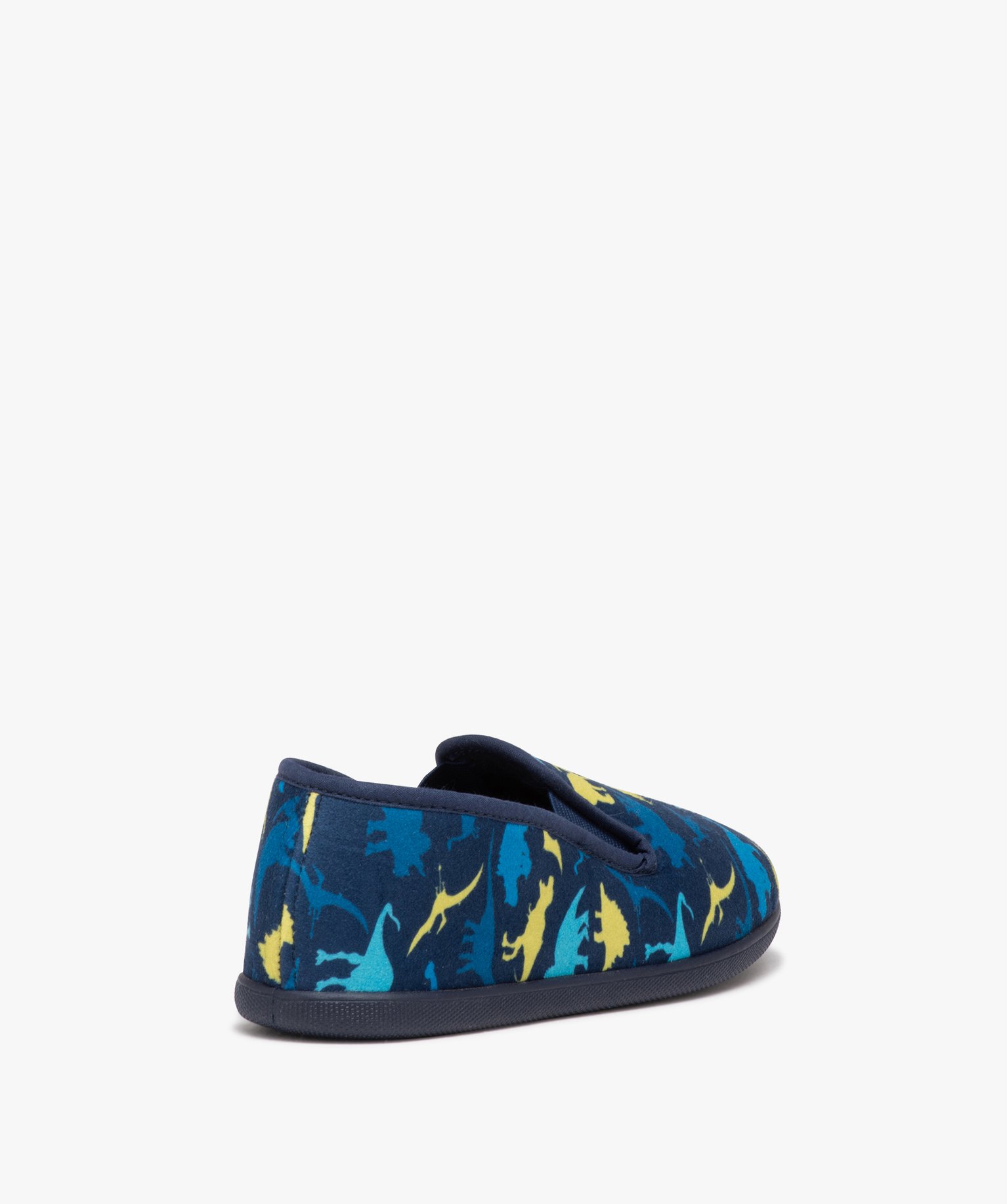 Chaussons Garçon imprimés dinosaure style pantoufles bleu | GEMO