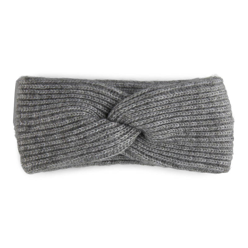 Pannebånd koksgrå, mohair-look