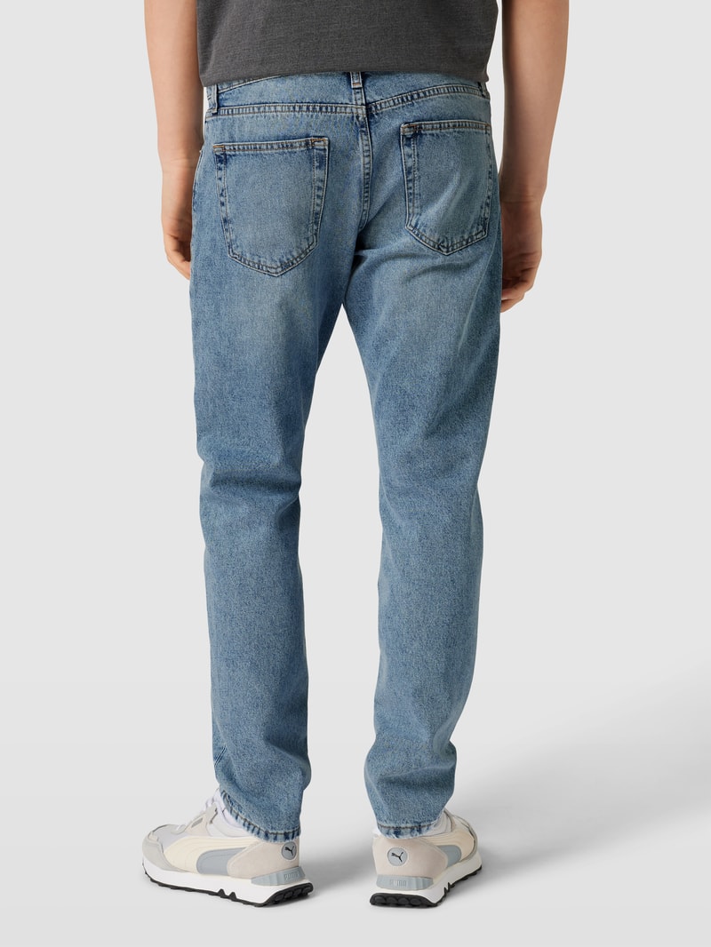 Straight Fit Jeans mit Label-Details Modell 'AUTHENTIC' in hellblau