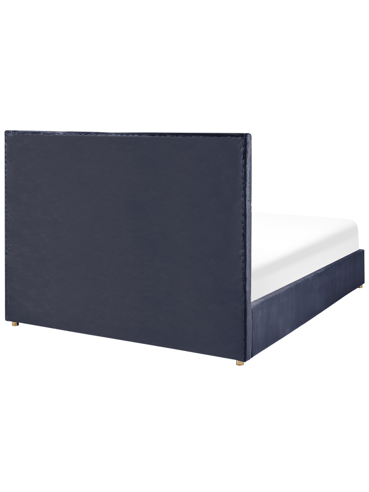 Beliani Doppelbett VERNOYES in Schwarz/Gold - (W) 188 x (H) 120 x (L) 214 cm günstig kaufen onesize