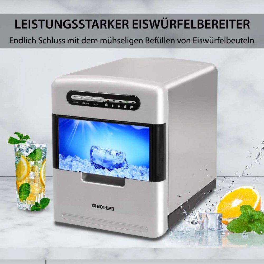 Syntrox Elektrischer Eiswürfelbereiter Syntrox Digitaler Edelstahl Eiswürfelbereiter mit Bedienfeld
