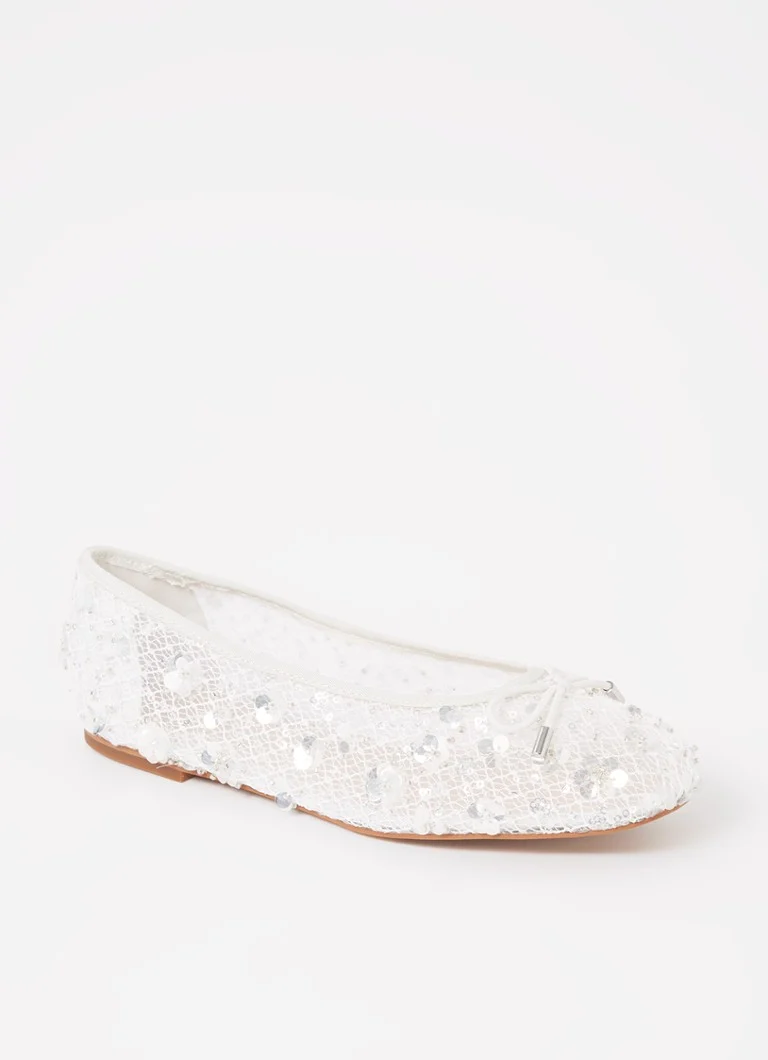 Dune London Hannie -verkkoballerinat paljeteilla