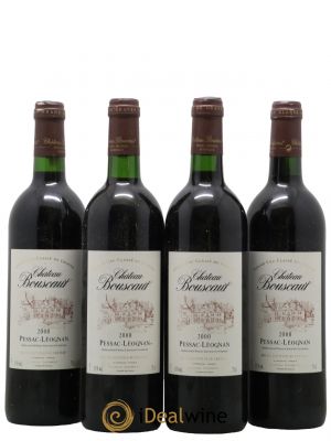 Château Bouscaut Cru Classé de Graves  2000 - Lot de 4 Bouteilles
