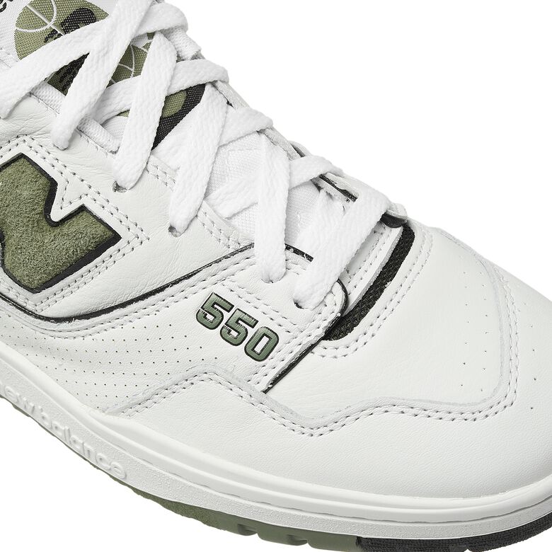 New Balance BB550DOB white/dark olivine/black