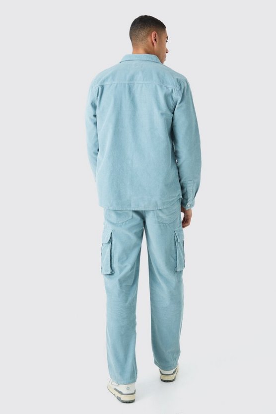 Lockere Cord-Cargohose
