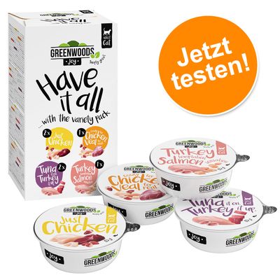 Gemischtes Probierpaket Greenwoods Joy 6 x 85 g