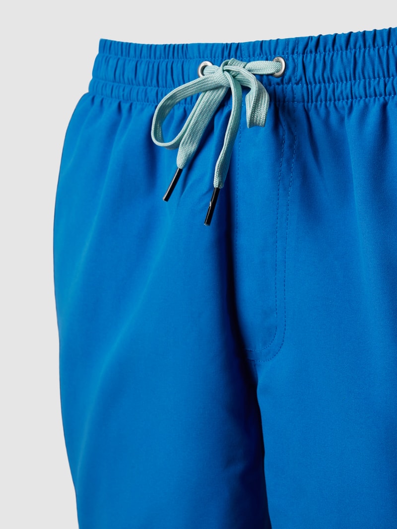 Badehose mit Label-Detail in royalblau