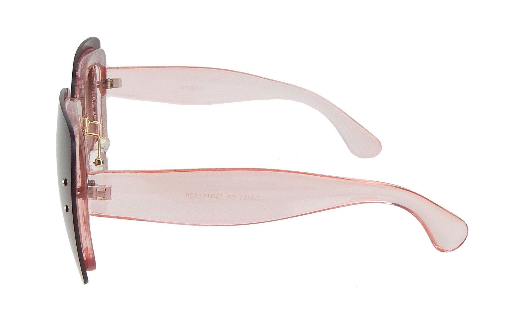 Ella Jonte Sonnenbrille im topmodischen Look Statement aufgesetzte Gläser Glitzereffekt